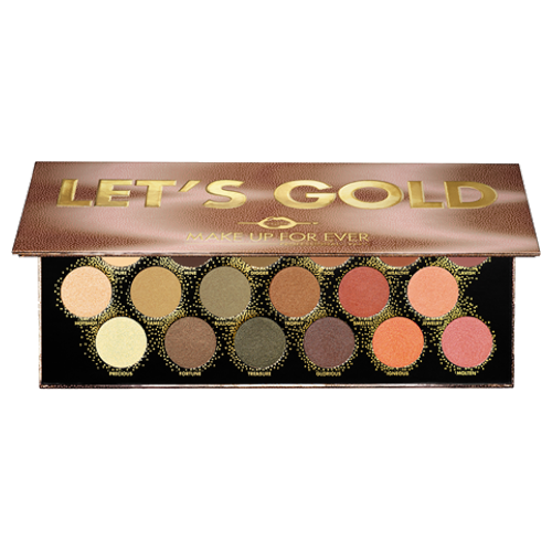 Make Up For Ever Let's Gold Eyeshadow Palette Review & swatches