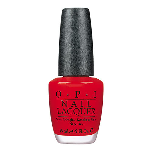 opi red glitter