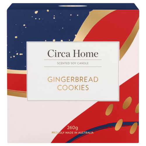 Circa Home Classic Candle Gingerbread Cookies 260g + Free Post