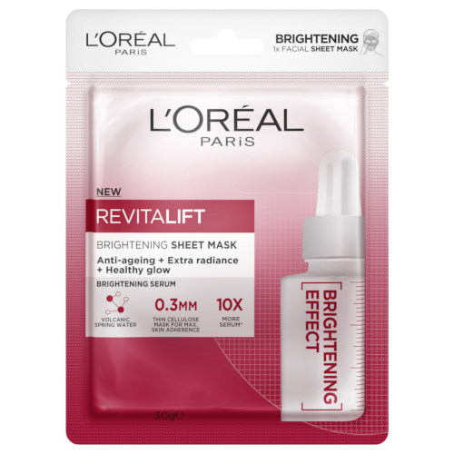 Download L Oreal Paris Revitalift Brightening Anti Ageing Tissue Face Mask 1 Mask Free Post PSD Mockup Templates