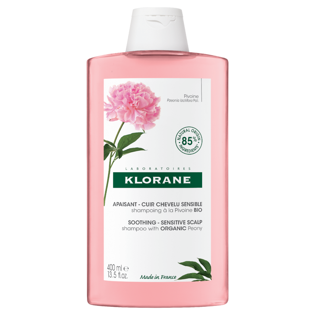 Klorane Shampoo with Peony, Soothing Relief for Dry Itchy Flaky Sensitive  Scalp, pH Balanced, Provides Scalp Comfort