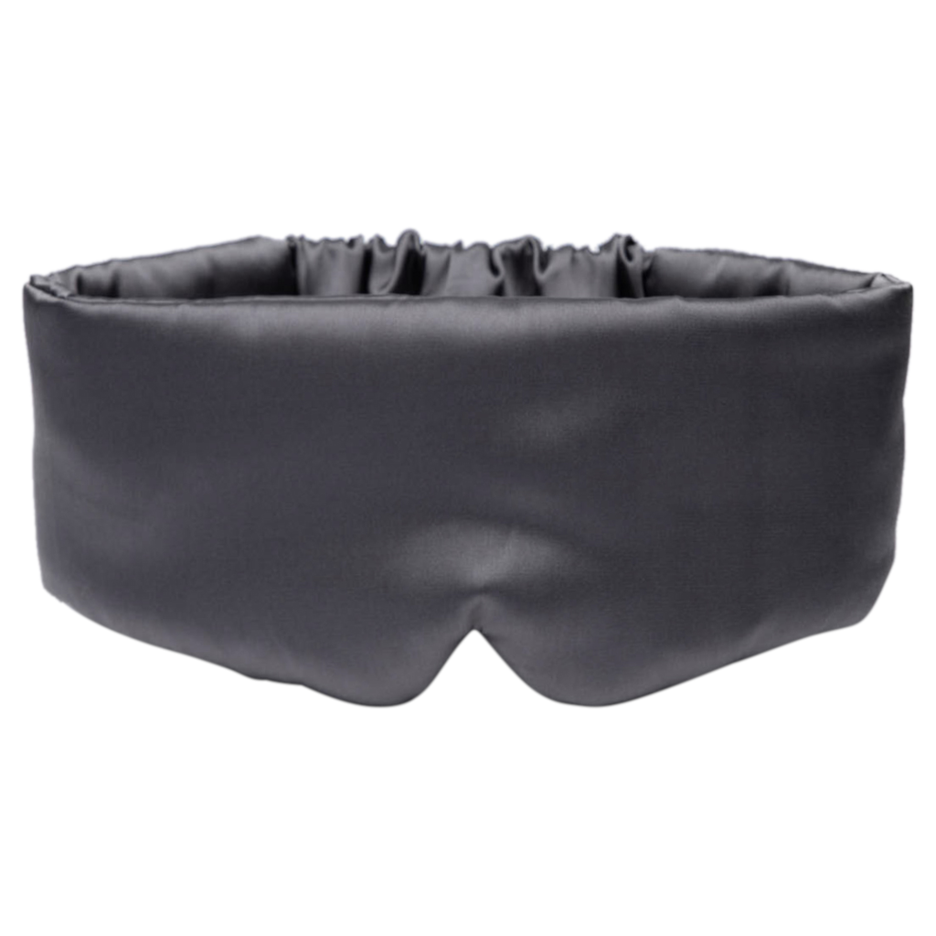 Kitsch Satin pillow eyemask - charcoal