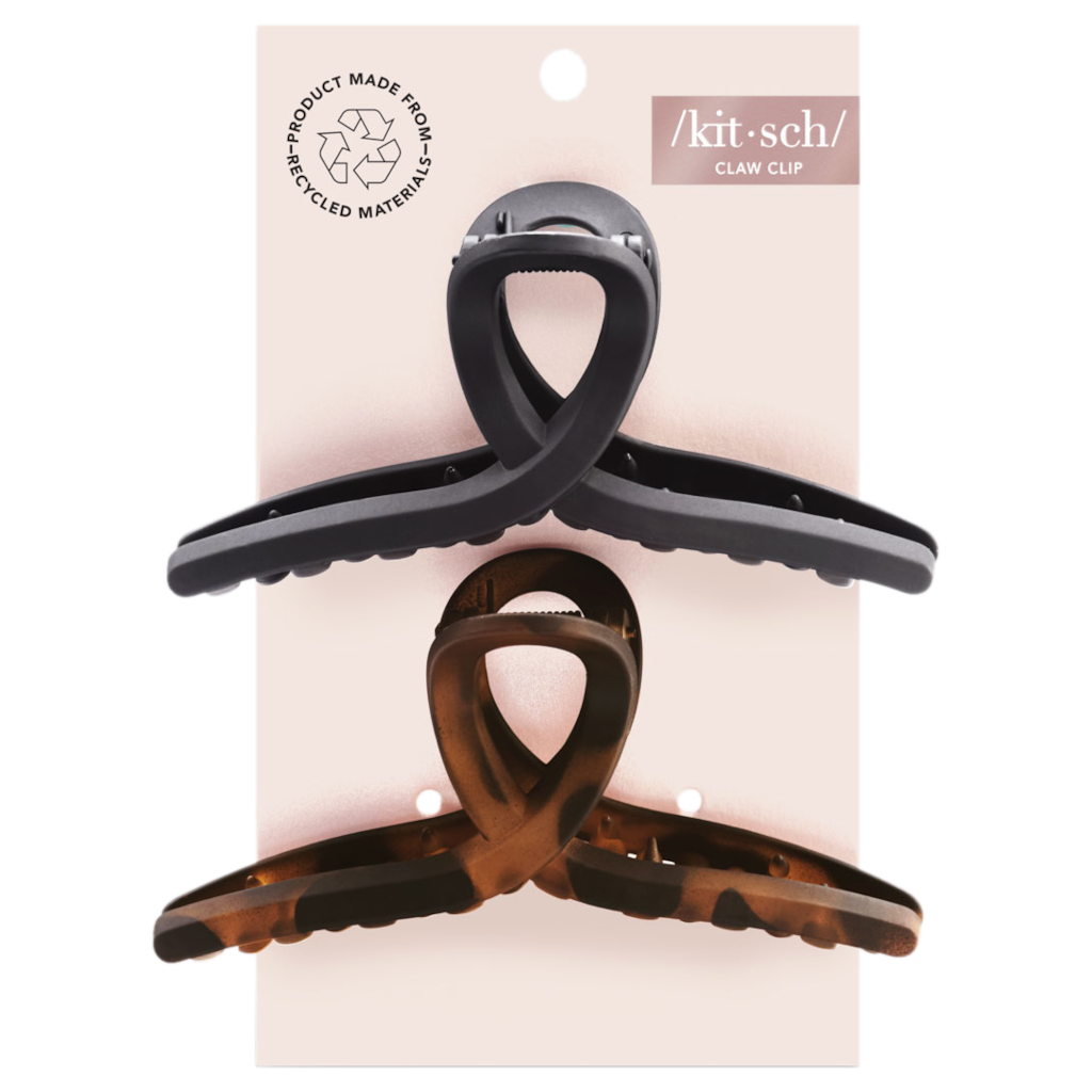 Kitsch Recycled Plastic Large Loop Clips 2 set AU | Adore Beauty