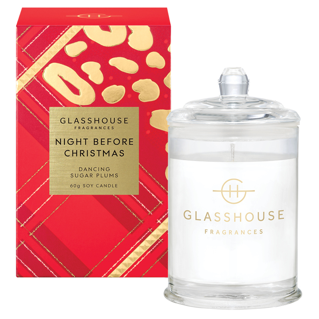 Glasshouse Fragrances Christmas Night Before Christmas Candle 60g AU