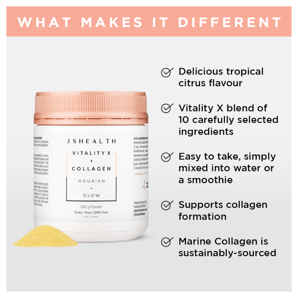 JSHEALTH Vitality X + Collagen 180g AU | Adore Beauty