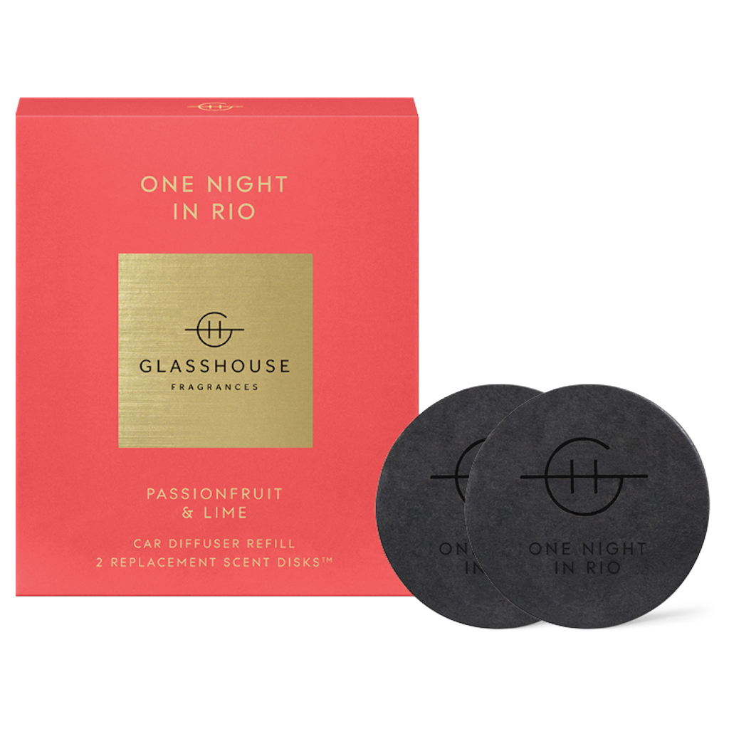 Glasshouse Fragrances ONE NIGHT IN RIO CAR DIFFUSER REFILLS AU Adore Beauty