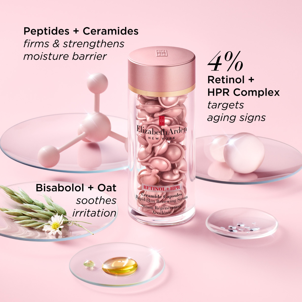 Elizabeth Arden Retinol + HPR Ceramide Capsules 30pcs - Adore Beauty