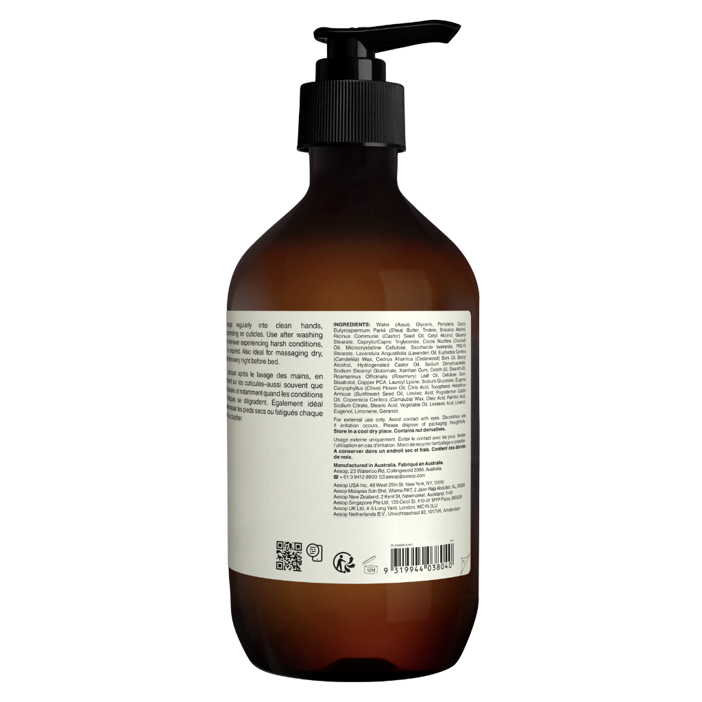 Aesop Eleos Aromatique Hand Balm 500ml - Adore Beauty